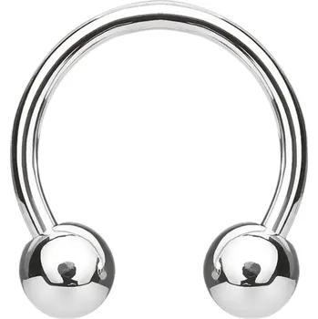 Piercing Atreya Titanová podkova s kuličkami Velikost: 1,6 mm, Velikost koncovky: 5 mm, Délka / Průměr: 12 mm