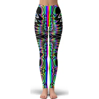 Dámské legíny Barevné legíny Tie dye s potiskem 3D Velikost: XL, Barva (Varianta): legíny 3