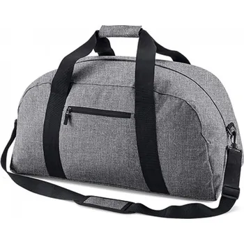 BagBase Klasická cestovní taška Holdall 48 litrů Barva: šedá melír, Velikost: 60 x 31 x 27 cm BG22