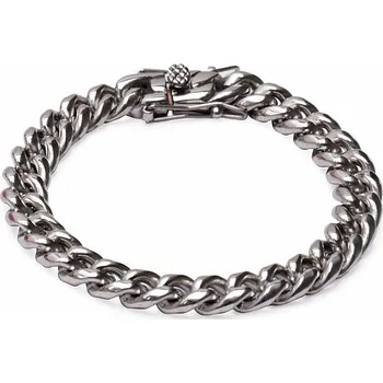 Náramek Nefertitis Cuban chirurgická ocel 21,5 cm obvod 21,5 cm