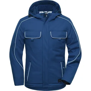 Daiber Pracovní zimní softshellová polstrovaná bunda Workwear Softshell Solid JN886 Barva: Modrá královská tmavá, Velikost: XL