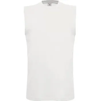 B&C Pánské bavlněné spodní tílko bez rukávů 145 g/m Barva: Bílá, Velikost: S BCTM201