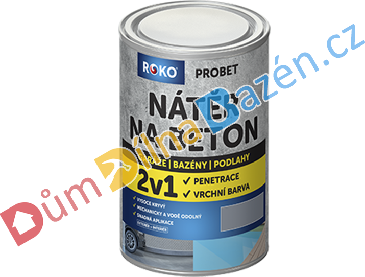 Rokospol Barva na beton Roko Probet Barva: Červenohnědá 3009, Velikost: 1 kg