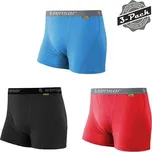 SENSOR Merino Active Boxerky 3-PACK - Pánské trenky Barva: černá/červená/modrá, Velikost: M