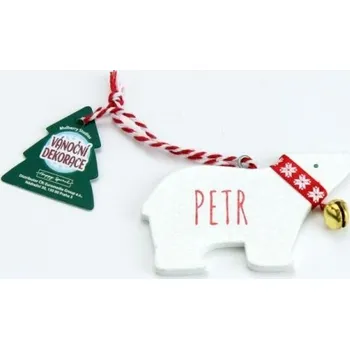 Vánoční dekorace Vánoční dekorace lední medvěd PETR - neuveden