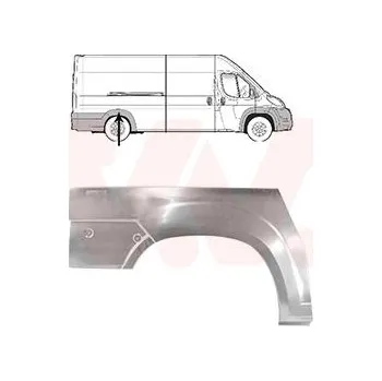 Příslušenství karosérie Boční stěna VAN WEZEL 1651148