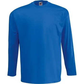 Pánské tričko Fruit of the Loom Pánské tričko Valueweight dlouhý rukáv, 165 g/m Barva: modrá královská, Velikost: M F240
