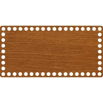 WoodenPuzzle.cz Dno na háčkování - obdélník - ořechová lazura (různé velikosti) Velikost: 20x10 cm