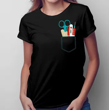 Žertovný předmět Kapsa sestřičky - dámské tričko s potiskem