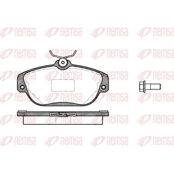 Brzdová destička Sada brzdových destiček, kotoučová brzda REMSA 0368.10