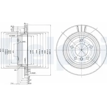 Brzdový kotouč Brzdový kotouč DELPHI BG3042