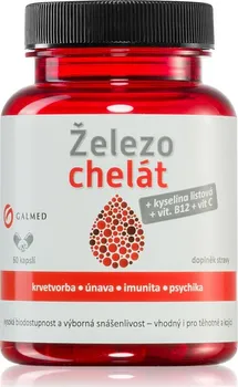 Galmed Železo chelát/vitamin B9/B12/C 60 cps.