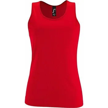Sol's Dámský přiléhavý sportovní nátělník Sporty Barva: červená, Velikost: XS L02117