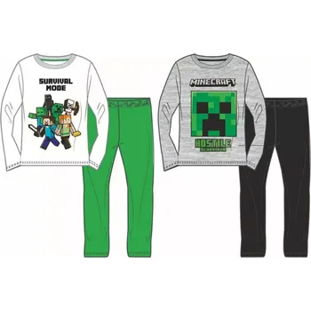 Chlapecké pyžamo Pyžamo MINECRAFT chlapecké dlouhé Barva: Bílá, Velikost: 116