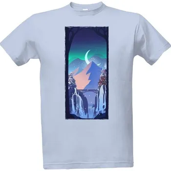 Tričko s potiskem Zima tričko Vánoce fantasy pánské