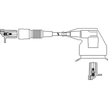 Zapalovací kabel zapalovací kabel, , 1726038, BREMI, 131/90