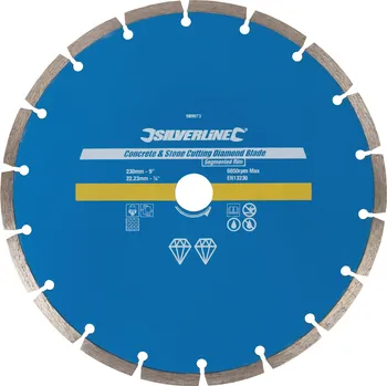 Řezný kotouč Diamantový kotouč segmentový 230 mm Silverline 589673