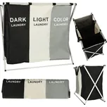 Koš na prádlo se 3 přihrádkami 135 l…