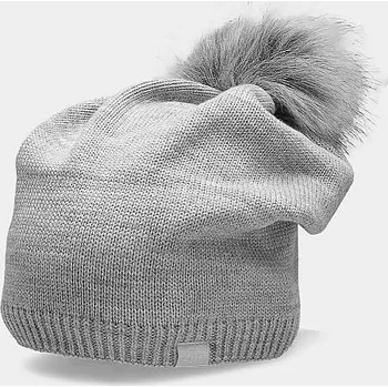 Čepice čepice 4F 4FAW23ACAPF289 - 27M/Cold Light Grey Melange one size