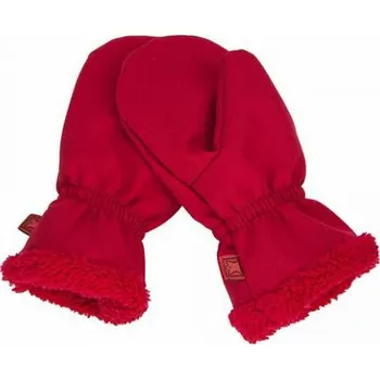 Rukavice Dětské rukavice Fantom SOFTSHELL s kožíškem 2023 Velikost: 1, Barva: červená