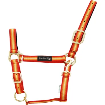 Umbria Equitazione Ohlávka nylonová Umbria Equitazione, red/yellow FULL