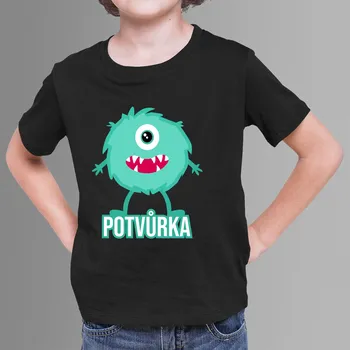 Žertovný předmět Potvůrka - dětské tričko s potiskem