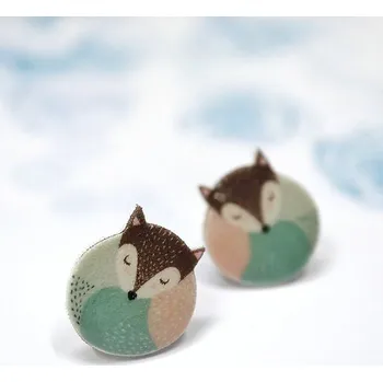 Náušnice Polární liška náušnice - Kokino 0000566