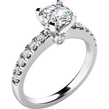 Prsten Zásnubní prsten bílé zlato 585/1000 přírodní diamant 1.170 ct G/SI ZP-10959-B-DIA velikost 54