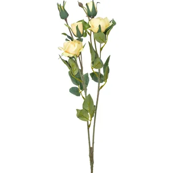 umělá květina Růže žlutá 65 cm (137772 001 GL03520 růže žlutá)