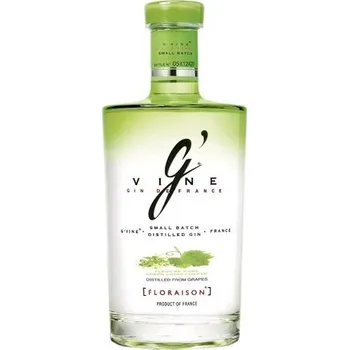 Gin G´vine „Floraison” french vine grape gin 40% 1l (holá láhev)