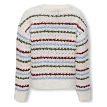 Dámský svetr Kids ONLY Svetr 15276106 Écru Regular Fit 122_128