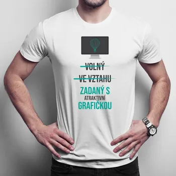 Žertovný předmět Zadaný s atraktivní grafičkou - pánské tričko s potiskem