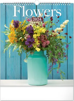 Kalendář Presco Group Nástěnný kalendář Květiny 2024