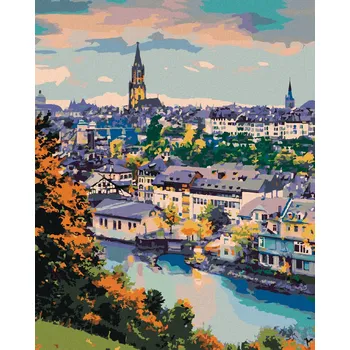 Hračka Diamondi Diamantové malování - BERN Rozměr: 40x50 cm, Rámování: bez rámu a bez vypnutí plátna