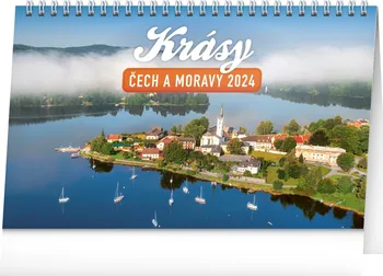 Kalendář Presco Group Stolní kalendář Krásy Čech a Moravy 2024
