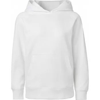 Chlapecká mikina Neutral Teplá dětská klokánka s kapucí a kapsou z organické bavlny Barva: Bílá, Velikost: 104/110 NE13101