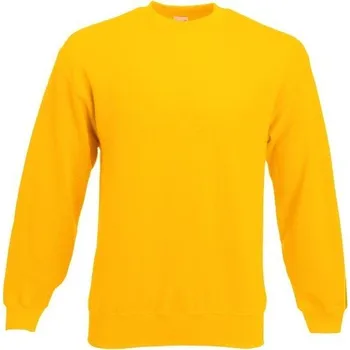 Pánská mikina Fruit of the Loom Pánská klasická mikina Set-in Sweat přes hlavu 80% bavlna Barva: Žlutá slunečnicová, Velikost: L F324