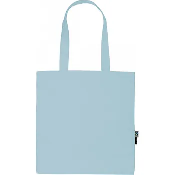 Nákupní taška Fairtrade nákupní taška Neutral z organické bavlny s dlouhými uchy Barva: modrá světlá, Velikost: 38 x 42 cm NE90014