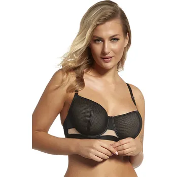 Podprsenka Lupo 2351 barva: černá a béžová 75L