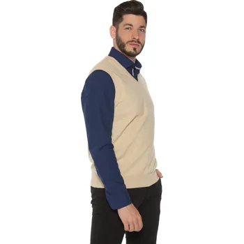 Pánská vesta Duuree.cz Kašmírová vesta Marco Barva: Béžová, Velikost: XL