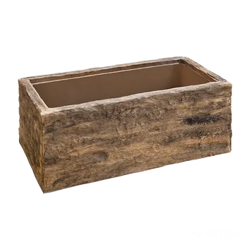 Pěstitelství DITON Květináč DWARF Velikost: 100 × 50 × 40, Varianta: Květináč Elf natur patina, Povrch: natur, reliéfní