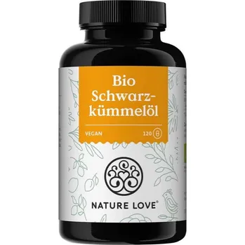 Přírodní produkt Nature Love Bio Černucha setá (černý kmín) olej, 120 kapslí