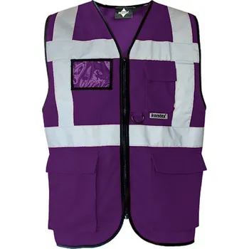 reflexní vesta Korntex Bezpečnostní reflexní vesta Berlin Barva: Fialová, Velikost: 5XL KX802
