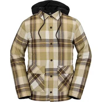 Pánská větrovka bunda Volcom Insulated Riding Flannel - Khakiest M