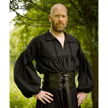 Karnevalový doplněk Epic Armoury Opasek dvojitý, barva hnědá