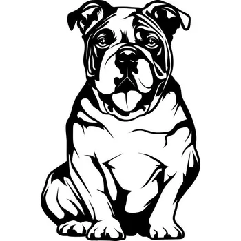 Vsepropejska Anglický buldok 4 dřevěná dekorace na zeď Rozměr (cm): 38 x 25