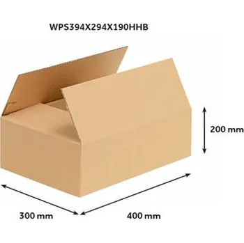 Obalový materiál Klopová krabice 400x300x200, 3VVL