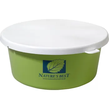 Krmivo pro koně Nature's Best Miska na krmení s víkem Nature's Best, 6l, green