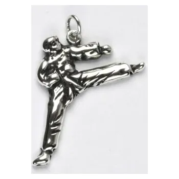 Přívěsek Stříbrný přívěsek judista- P271 (Stříbrný přívěsek sport - judo)
