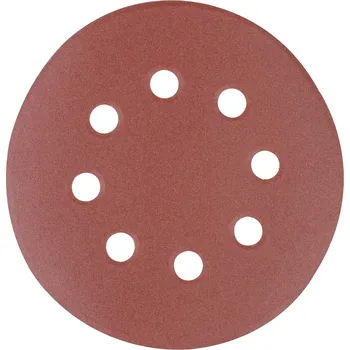 Brusný papír Brusný disk SZ 125 mm P240 8 děr - 10 ks Silverline 206505